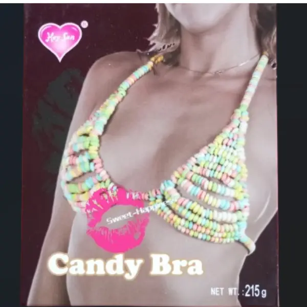 soutien gorge en bonbon comestible tahiti polynésie sextoy fun humour ideal pour les couples et les gourmands