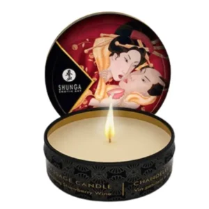 Bougie de massage Fraise Shunga