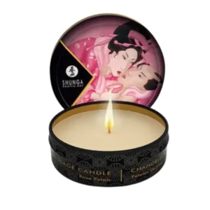 Bougie de massage Rose Shunga