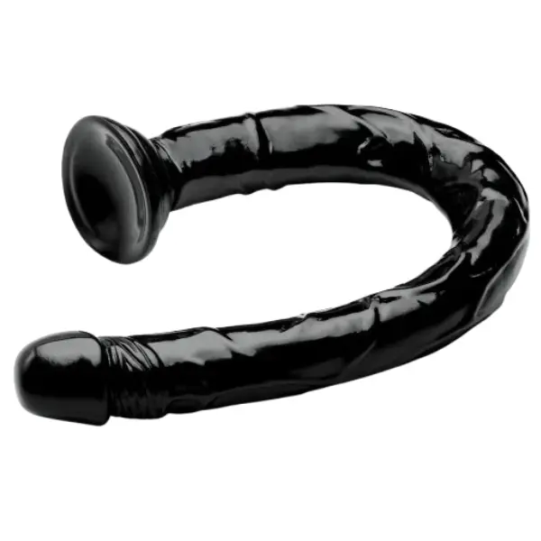 Gode ventouse en U 48 cm – 3,5 cm – Noir